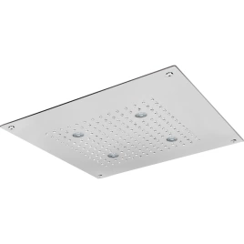 CISAL Zen Shower Встраеваемый верхний душ 40х40 см,1 тип струи,хромотерапия,выключатель,трансформатор, цвет полированная нержавеющая сталь (ZS027130D2)
