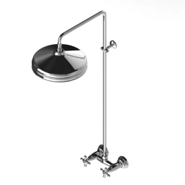 Stella Roma Душевой комплект 3283/301/314A-300: смеситель, штанга+ручной+верхний душ 220мм, цвет: хром (RM 02413 CR00)
