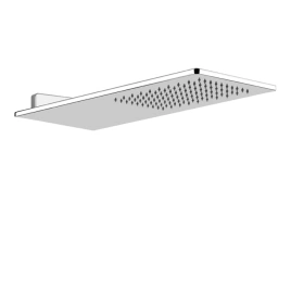 GESSI Верхний душ 550х200 мм, для настенного крепления, цвет Steel Brushed (33095#239)