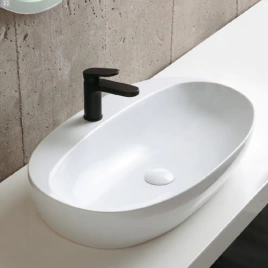 Раковина AZZURRA ELEGANCE накладная 60х42см с 1 отв под смеситель цвет белый