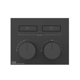 Gessi Hi-Fi Термостат для душа, с включением до 2 источников одновременно (внешняя часть), цвет: Black XL (63004#299)
