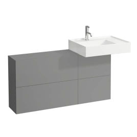 Laufen Kartell Тумба под раковину справа, 1200х270х610мм, с 1 дверцей и 2 створками, цвет: сланцево-серый (4.0829.2.033.642.1)