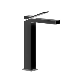 Gessi Rettangolo K Смеситель для раковины на 1 отверстие, излив 128мм, цвет: черный (53006#299)