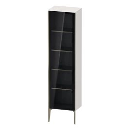 Duravit XViu Шкаф подвесной 1770x500x360мм, со стеклянной дверью, 4 стеклянные полки (петли слева), цвет: белый глянцевый/champagne matt (XV1376LB122)
