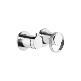Gessi Anello Встраиваемый однорычажный смеситель на 2 выхода с перекл. (внешние части), цвет: хром (63380#031)