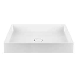 Раковина Gessi Rettangolo накладная 60х40см с донным клапаном цвет белый