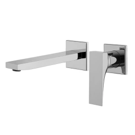 Fima Carlo Frattini, Bathroom Zeta, Смеситель для раковины, встраиваемый, излив 204мм, без внутр. части, цвет-хром (F3971NLX8CR)