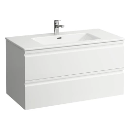 LAUFEN PRO S База с раковиной 600x500x545 мм с мех. мягкого закрывания, с 2 ящиками, с 1 отв для смес.цвет белый глянцевый (8.6196.1.475.104.1)