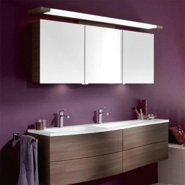 BURGBAD Sinea 1.0 База с двойным умыв. 1610х490х475 мм. 4 ящика с ручкой желобком. c 2 отв под смес. вкл сифон, версия левая, цвет капучино F3189 (WTU161D L F3189 C0001x2)