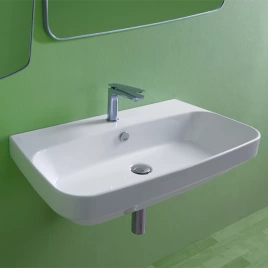 Раковина Simas Baden Baden подвесная 80х45 см с 1 отв для смесителя цвет белый