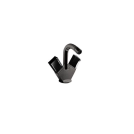 Fantini Venezia Смеситель для биде, 1 отв, с донным клапаном, излив 120мм, цвет: Matt Gun Metal PVD (29 P5 N462SF)