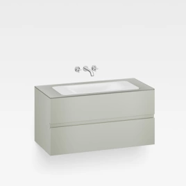 Armani Roca Baia Тумба подвесная 120х59х61см с 2 ящиками, со столешницей под 1 раковину, цвет: silver (7.8572.0.081.9)
