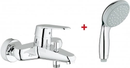 Комплект для ванной Смеситель Grohe Eurodisc Cosmopolitan 33390002 для ванны с душем + Душевая лейка Grohe Tempesta New 100 27597000