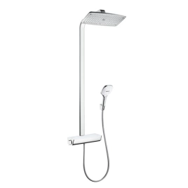HG Raindance Select 360 Showerpipe Душевая система, диаметр верхнего душа 360 мм, термостат, лейка, Цвет: хром/белый. (27112400)