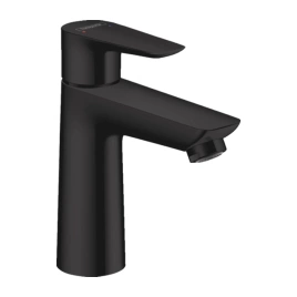 Hansgrohe Talis E Смеситель для раковины 110, на 1 отв, без донного клапана, излив 112мм, h104мм, цвет: черный матовый (71712670)