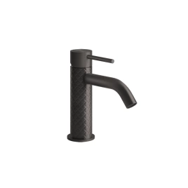 GESSI 316 Смеситель для раковины на 1 отверстие без донного клапана, излив 123мм, цвет: brushed black metal pvd (54102#707)