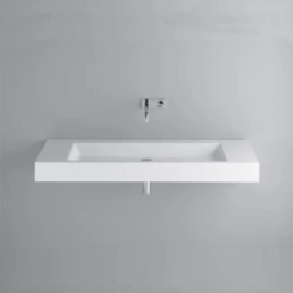 Раковина BETTEAqua подвесная 140х49 5х125 cм без отв под смеситель покрытием Glaze Plus без перелива с крепежом цвет белый (A052-000)