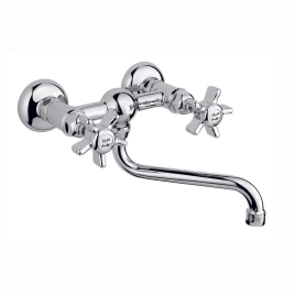 Nicolazzi Dames Anglaises Смеситель настенный для раковины с 2мя ручками, цвет: хром (1455CR18)