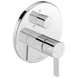 Duravit D-Neo Смеситель для ванны, на 2 источника, встраиваемый авт. перекл. (внешние части) цвет: хром (DE5210018010)
