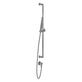 GESSI INCISO Штанга в комплекте с душевой лейкой, шланг 1,50 м, вывод воды из стены, цвет: Finox Brushed Nickel (58142#149)