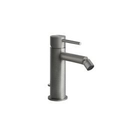 GESSI 316 Смеситель для биде на 1 отверстие, с донным клапаном, излив 118мм, цвет: steel brushed (54407#239)