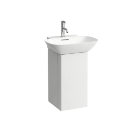 Laufen INO Тумба под раковину 810302, 320х340х605мм, с 1 дверцей, с сифоном, с 4 полками, DX, цвет: белый матовый (4.2535.2.030.170.1)