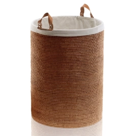 Decor Walther Basket SPA Корзина для белья с ручками 50x70см, цвет: ротанг темный (932492)