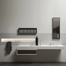 ANTONIO LUPI BEMADE Шкаф подвесной 720х140х250 мм, открытый, отделка Rovere thermo (DEG872.O/RT)