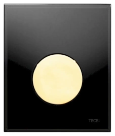 Кнопка смыва TECE Loop Urinal 9242658 черное стекло-кнопка золото
