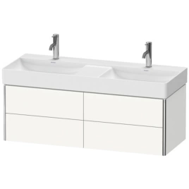 Duravit XSquare Тумба подвесная под раковину 235312, 4 ящика, 397x1184x460мм, цвет White High Gloss (XS416402222)