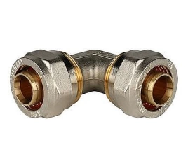 Stout Угольник 90° 26x26 для металлопластиковых труб винтовой