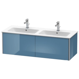 Duravit XSquare База под раковину 1280х478х400 мм, с 2 выдв ящик, Цвет голубой камень глянцевый (для 233613) (XS407504747)