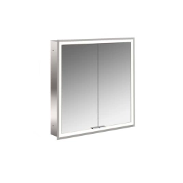 Emco Prime Зеркальный шкаф с подсветкой LED Facelift встраив. модель, 600 mm, 2-дверки, IP 20 зеркальная задняя стенка (9497 062 71)