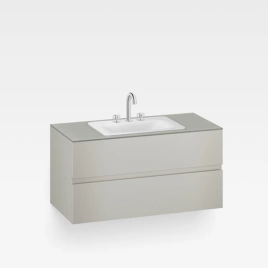 Armani Roca Baia Тумба подвесная 120х59х61см с 2 ящиками, со столешницей под 1 раковину, цвет: silver (7.8571.9.881.9)