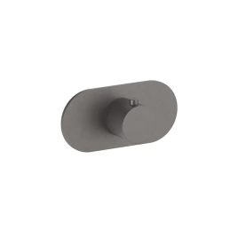 FANTINI FONTANE BIANCHE Смеситель настенный встраиваемый, термостатический, цвет Matt Gun Metal PVD (47 P5 P300B)