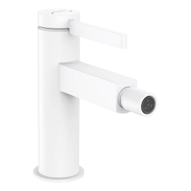 HANSGROHE FINORIS Смеситель для биде на 1 отверстие, однорычажный, с донным клапаном, цвет белый матовый (76200700)