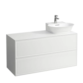 Laufen New Classic База под раковину подвесная, раковина справа, 1180х450х600 мм, 2 ящика, цвет чбелый глянцевый (для раковины 816852) (4.0608.8.085.631.1)