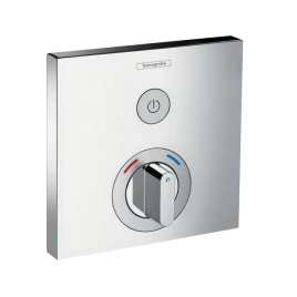 Hansgrohe ShowerSelect Встраиваемый смеситель для душа, 1 источник с кнопкой вкл/выкл, (внешняя часть), цвет: хром (15767000)