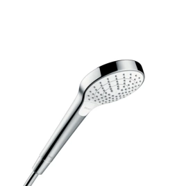 HG Croma Select S Vario Ручной душ 110 3jet (Rain, IntenseRain, Turbo Rain), EcoSmart, цвет: белый/хром (26803400)