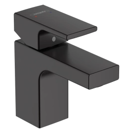 Hansgrohe Vernis Shape Смеситель для раковины 70, без донного клапана, излив 89мм, h71мм, цвет: матовый черный (71567670)