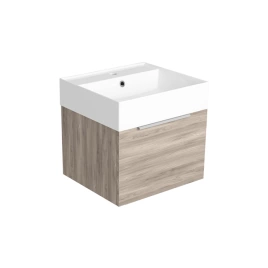 SIMAS AGILE Тумба подвесная 50x46xh40 см, для раковины AG51, 1 ящик, ручка матовый хром, цвет OXIDE (AGM51 OXIDE)