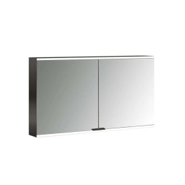 Emco Prime Зеркальный шкаф с подсветкой LED2 Facelift навесная модель, 1200 mm, 2-дверки, IP 20, цвет черный зеркальная задняя стенка (9497 135 46)