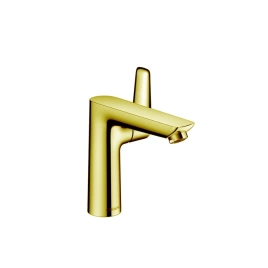 Hansgrohe Talis E Смеситель для раковины 150, на 1 отв, с донным клапаном, излив 141мм, цвет: золото (71754990)