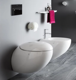 Laufen Alessi One Унитаз подвесной 585х390х355мм, безободковый, с покр. LLC, цвет: белый (8.2097.1.400.000.1)