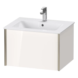 Duravit XViu Тумба подвесная 400x610x480мм, для раковины 233663, 1 ящик, цвет: белый глянцевый/champagne matt (XV40250B122)