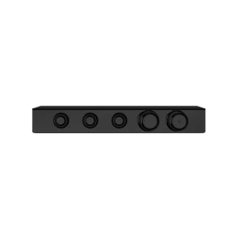 GESSI HI-FI ECLECTIC Смеситель для душа настенный встраиваемый, термостатический, с полкой, с 3 запорными кнопками, цвет Black XL (65254#299)
