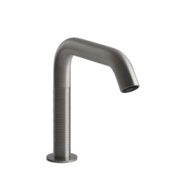 GESSI 316 TRAME Смеситель для раковины, электронный, с кран-фильтром для регулировки температ и напора воды, высота излива 150 мм, цвет Steel Brushed (54381#239)