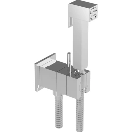 CISAL Shower Гигиенический душ со шлангом 120 см,вывод с держателем и встроенный прогрессивный картридж, цвет хром (CU00794521)