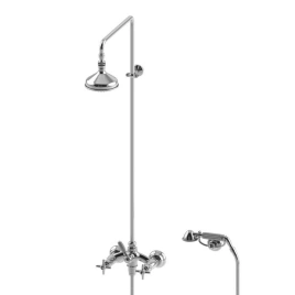 Stella Italica Душевой комплект 3284/33-140: смеситель, штанга+ручной+верхний душ 140мм, цвет: хром (IT 02511 CR00)