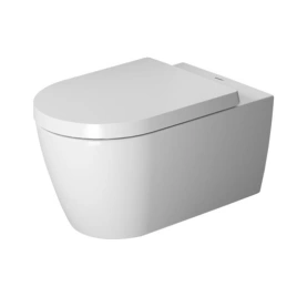 Duravit ME by Starck Унитаз подвесной с вертикальным смывом, вкл. крепление Durafix, 4,5 л. с HygieneGlaze, 370x570мм, Цвет: Белый (2528092000)